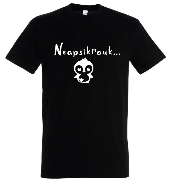 marškinėliai su užrašu